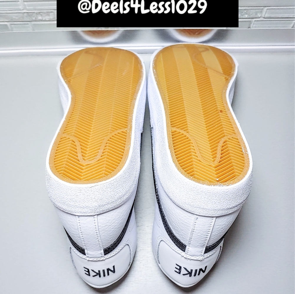 Nike Blazer Mid '77 Womens/Kids White Black Total Orange - Picture 6 of 7
